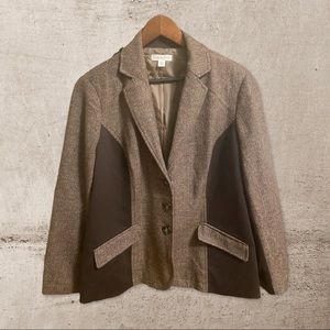 Coldwater Creek Mix Media Tweed Jacket/Blazer